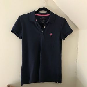 lilly pulitzer island polo in navy